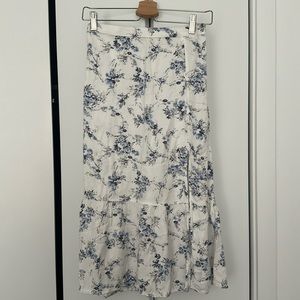 Abercrombie Floral Midi Skirt